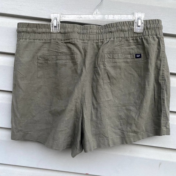 NWT Gap Green Linen Draw String Shorts - Picture 7 of 7